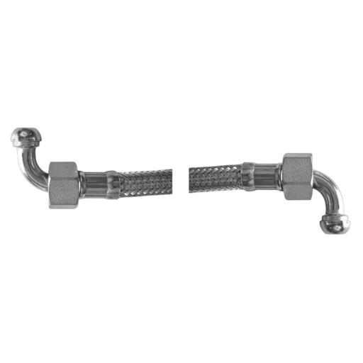 Шланг flex 60см 3/8 ММ з 2 конічним кутом (FLEX-60-2)