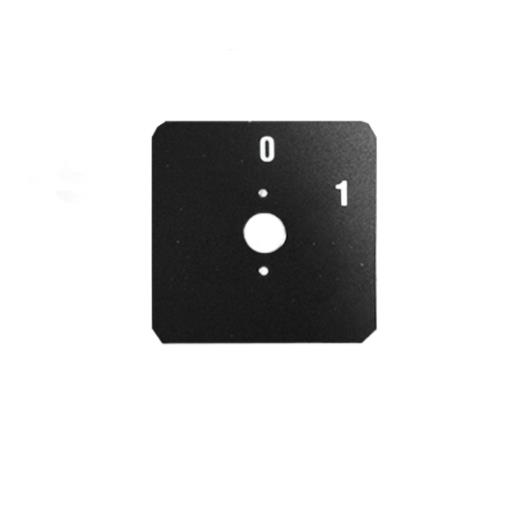 Етикетка 0-1 чорна (8W29068)