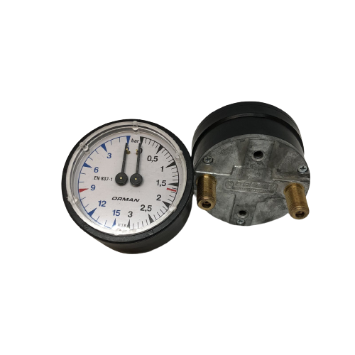 Манометр двойной 62мм 0-3/0-15bar CIMBALI M22,M29 (8C16)